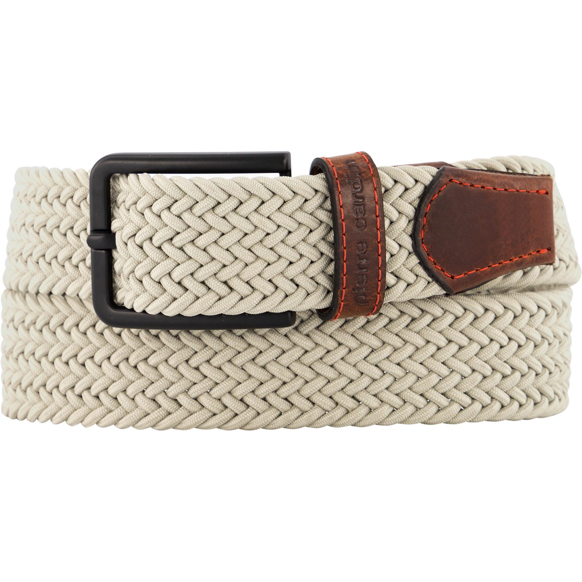 Pierre Cardin Herren Gürtel Beige Textil