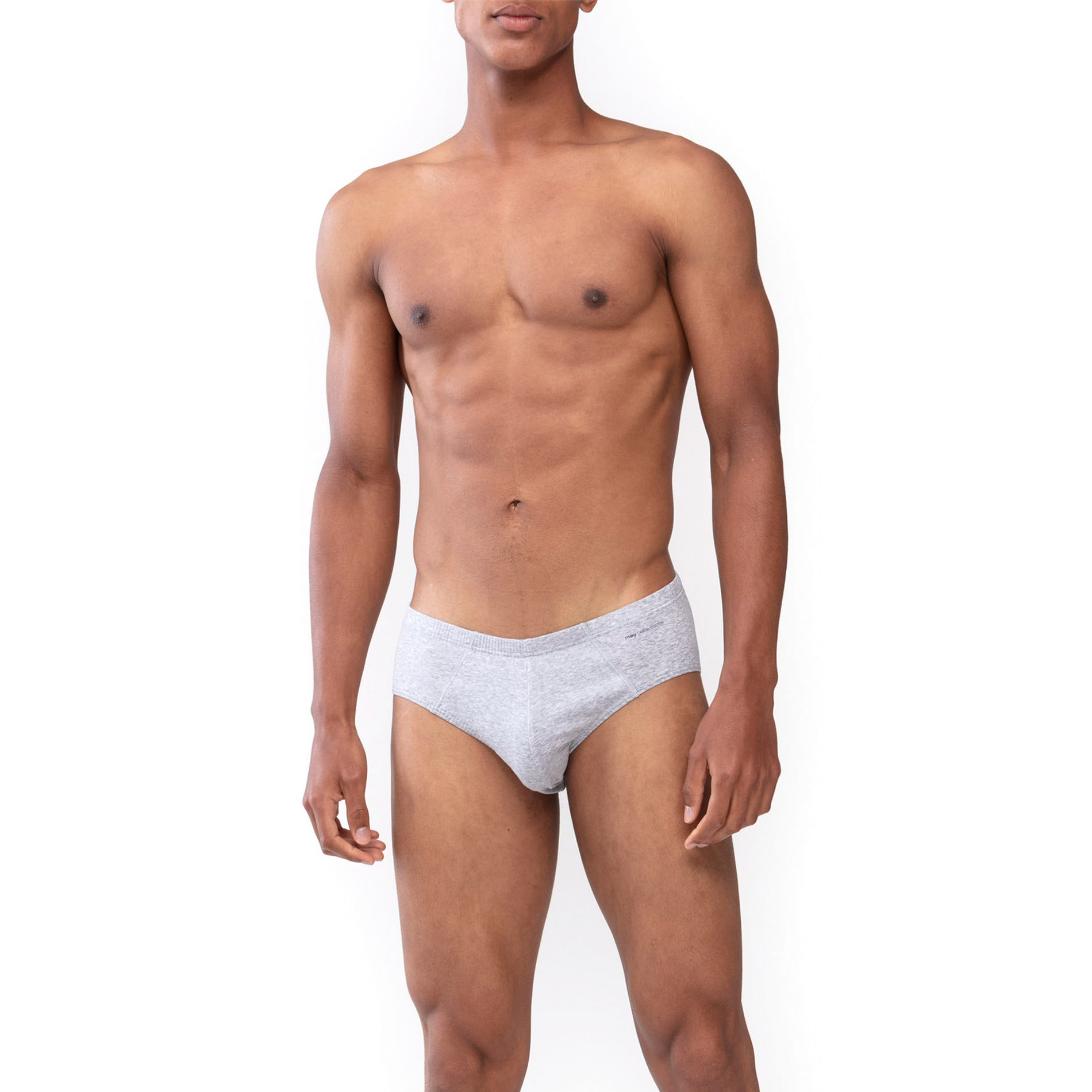 Mey Herren Mini-Slip grau Baumwolle & Mix unifarben