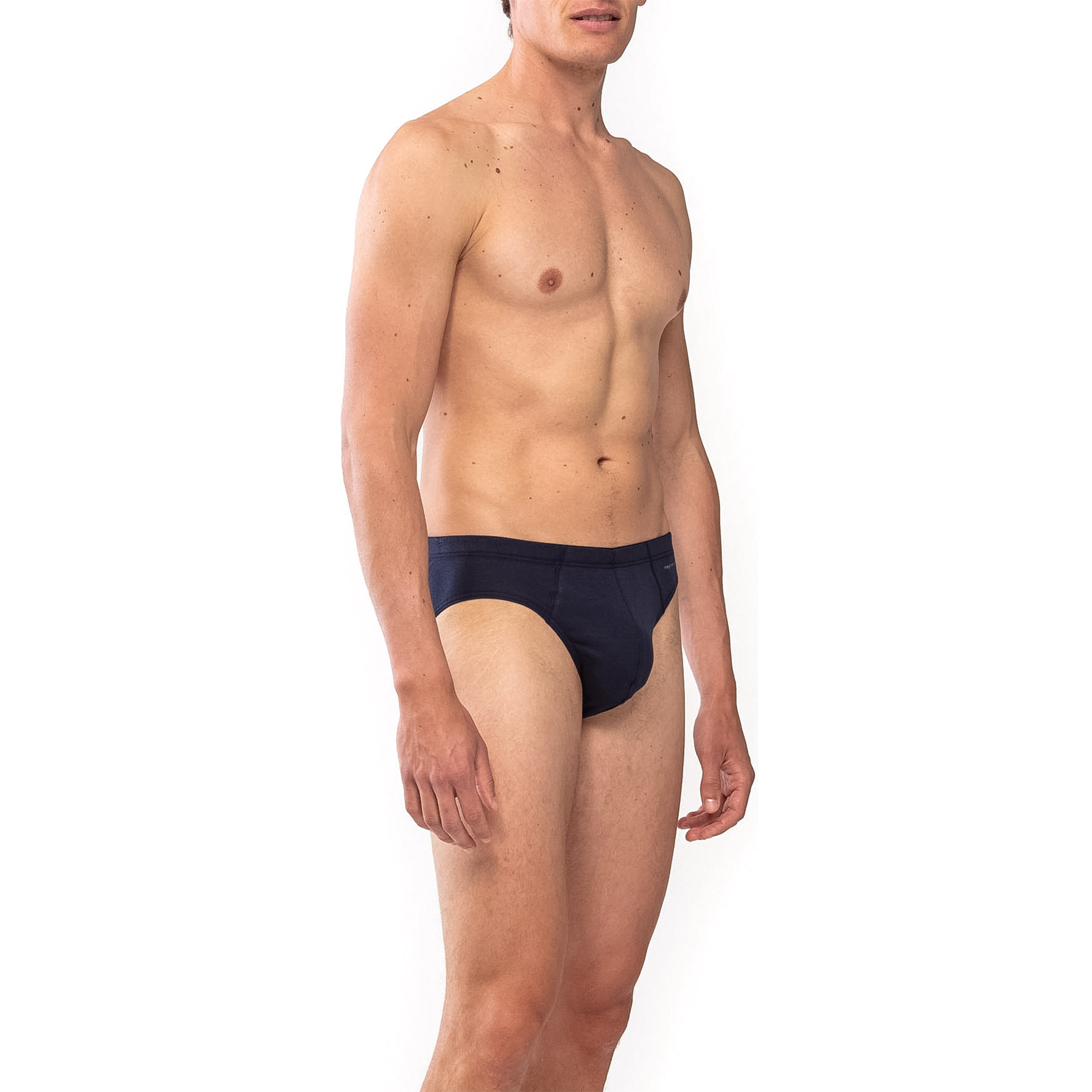 Mey Herren Jazz-Pants blau Baumwolle & Mix unifarben