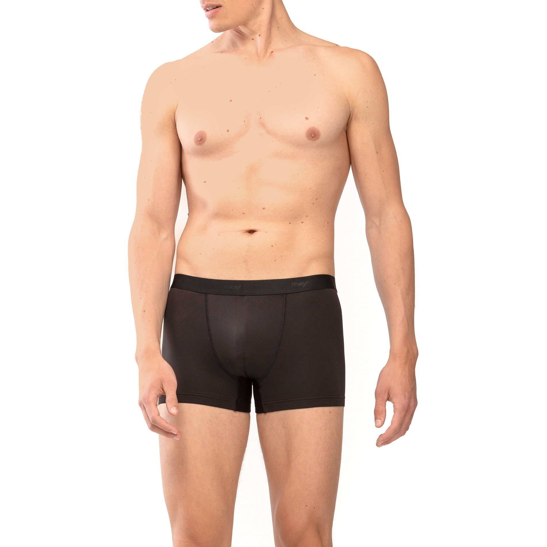 Mey Herren Shorty schwarz Mikrofaser/Funktion unifarben
