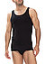 Tanktop, Baumwoll-Stretch COOLMAX®, schwarz - schwarz