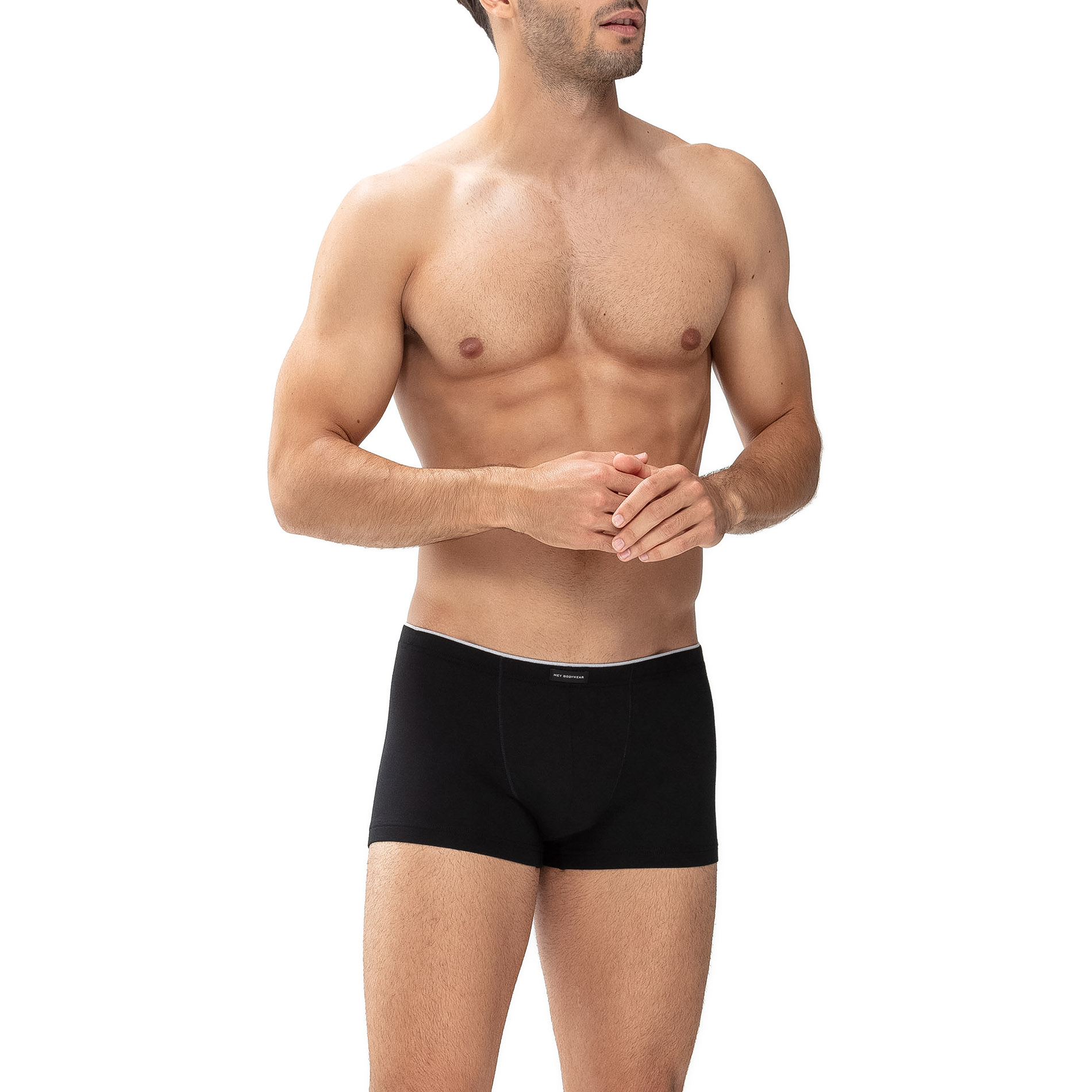 Mey Herren Unterwäsche schwarz Baumwolle & Mix unifarben