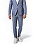 Hose Luc, Slim Fit, Baumwolle-Leinen, hellblau meliert - hellblau