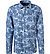 Hemd, Casual Fit, Baumwolle-Leinen, hellblau floral - hellblau