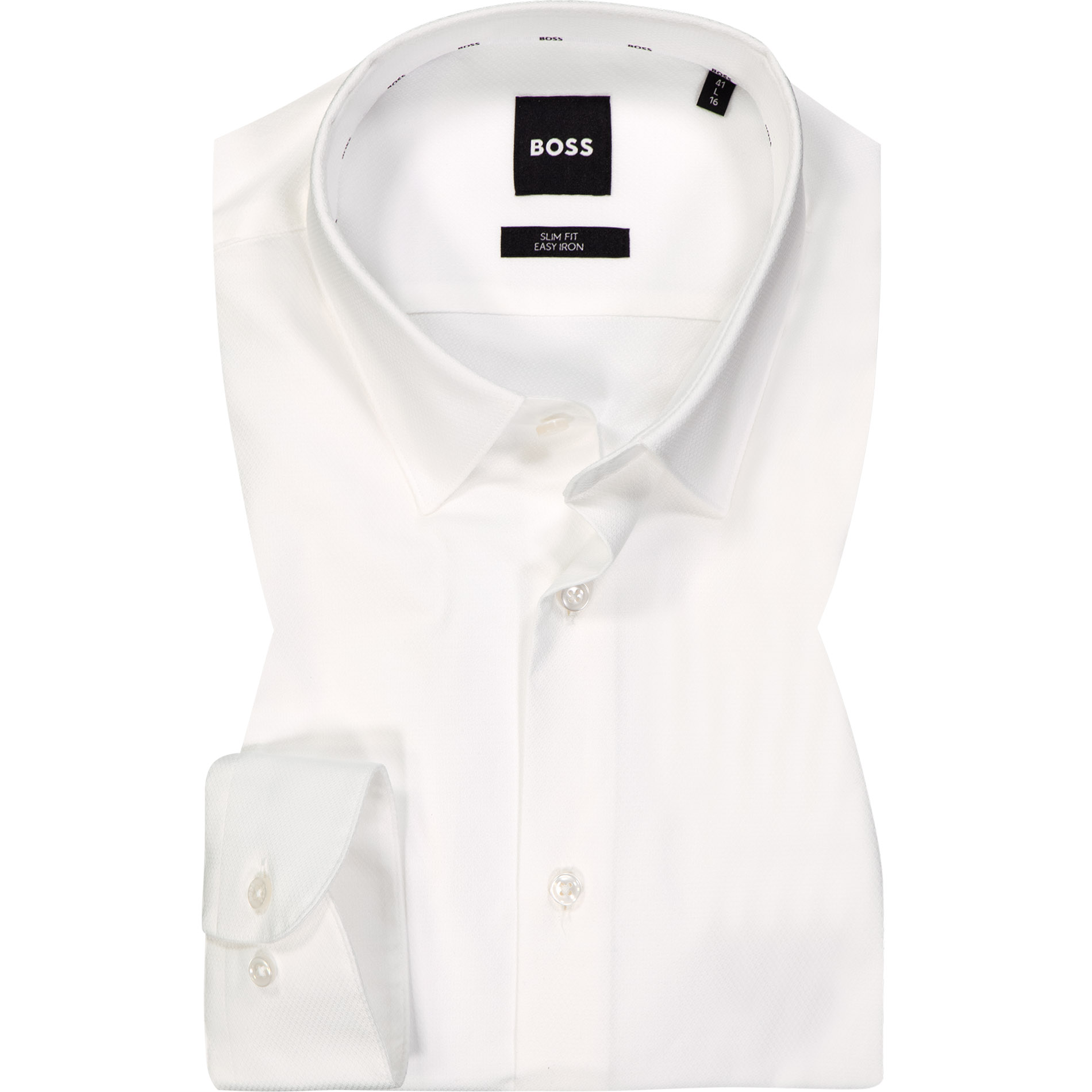 Boss Black Herren Hemd Weiß Slim Fit