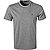 T-Shirt, Baumwolle, mittelgrau meliert - mittelgrau