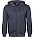 Sweatjacke, Baumwolle, blau - navy