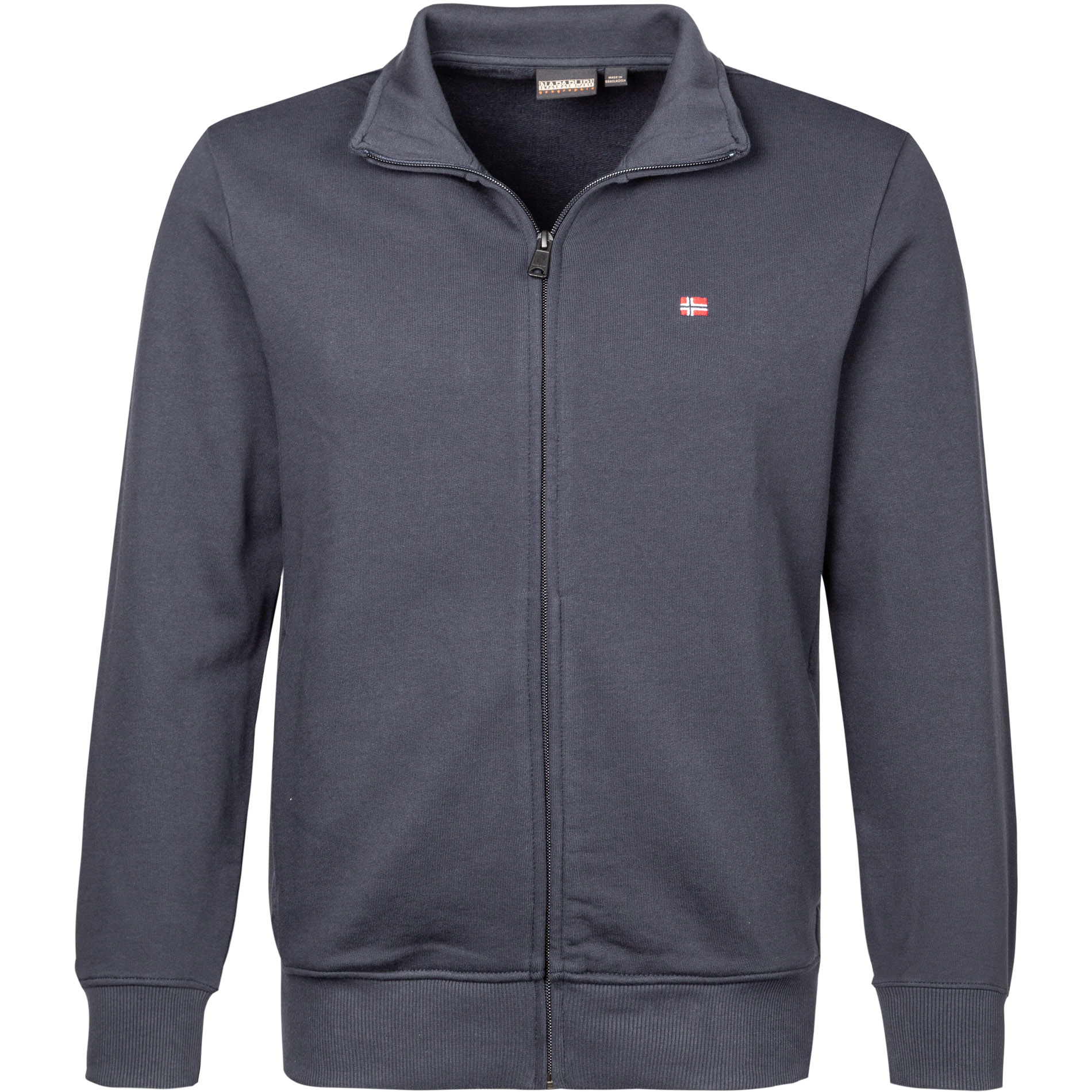 NAPAPIJRI Herren Sweatjacke blau unifarben