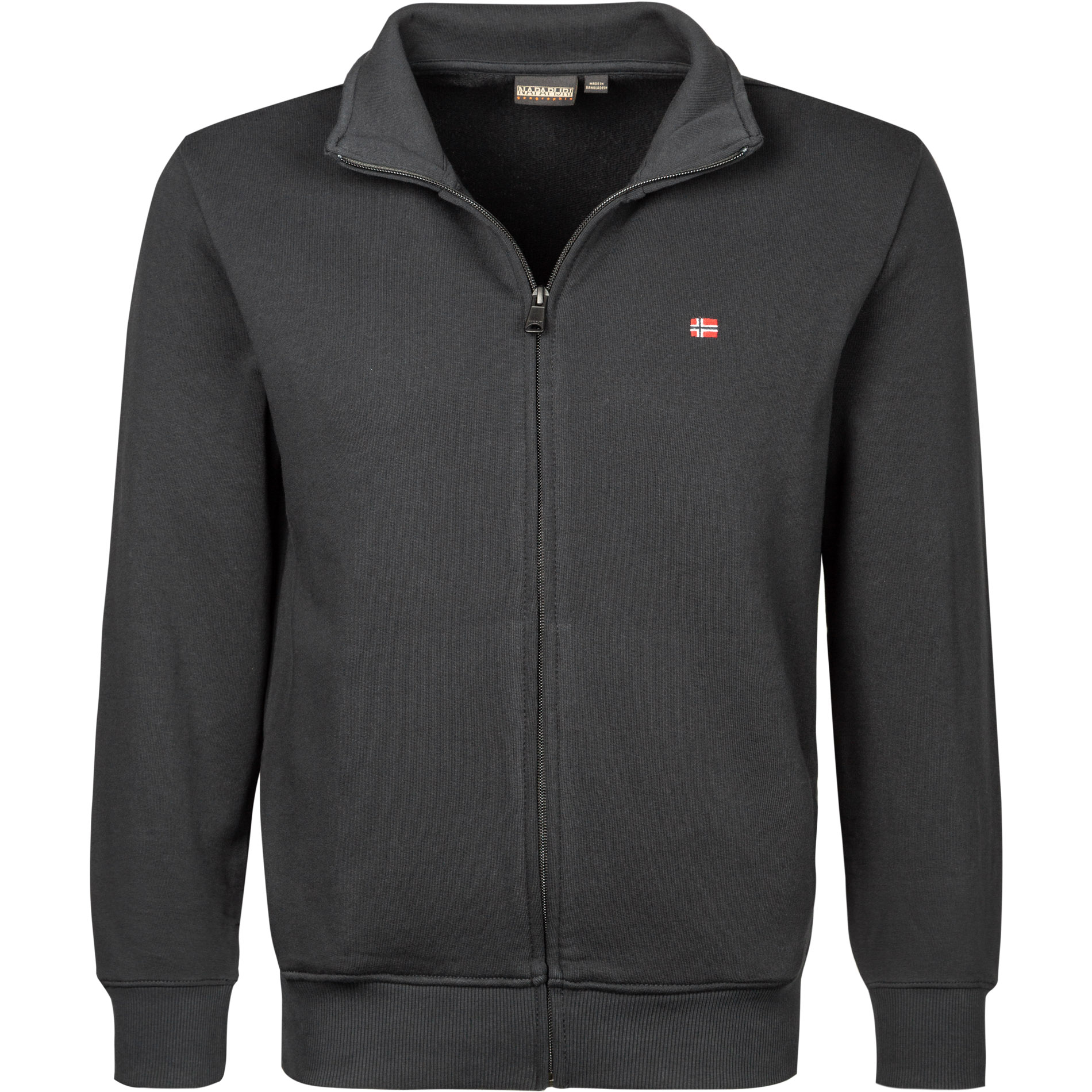 NAPAPIJRI Herren Sweatjacke schwarz unifarben