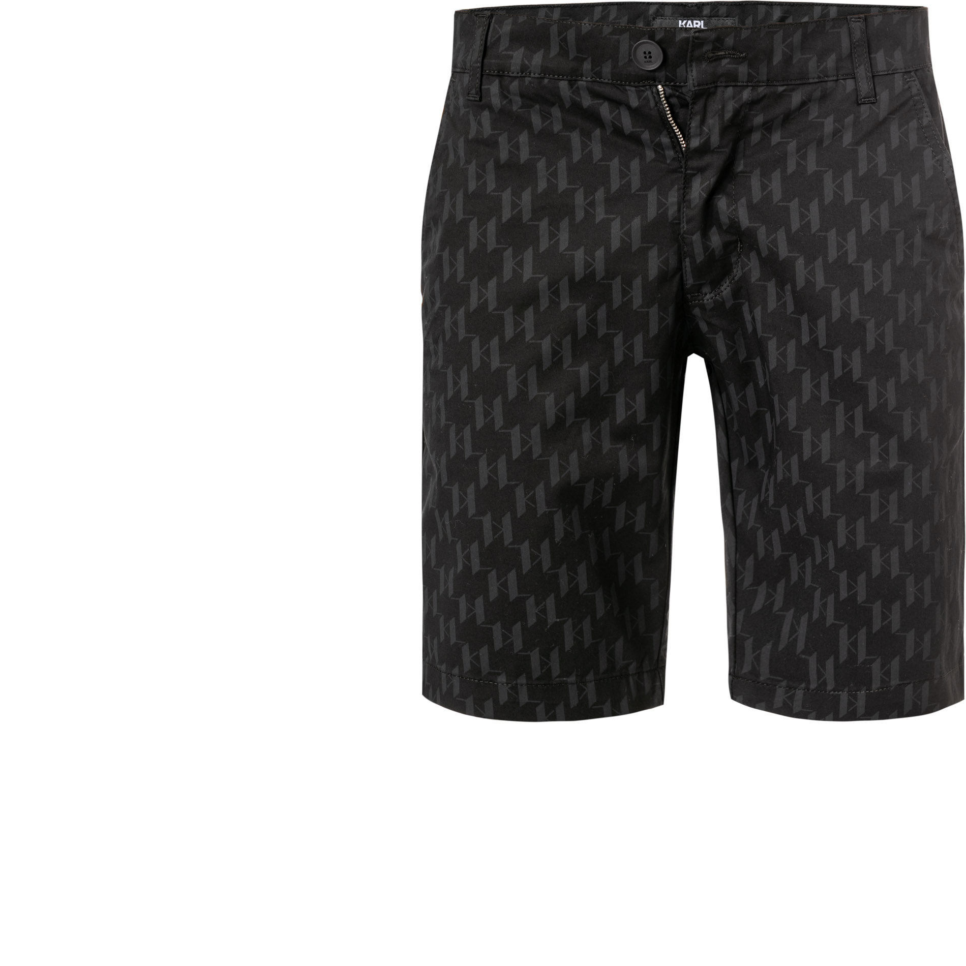 KARL LAGERFELD Herren Shorts schwarz Baumwolle