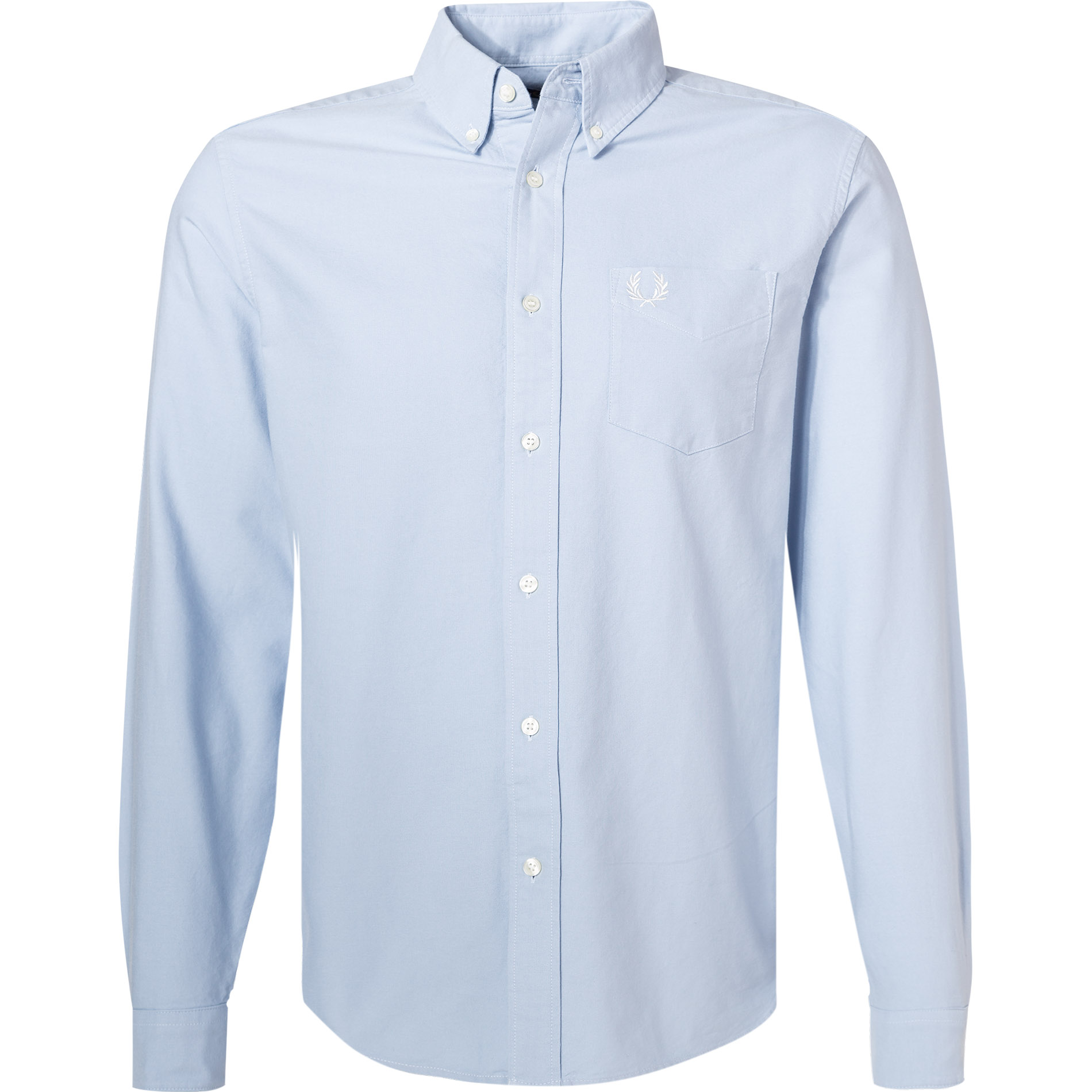 Fred Perry Herren Hemd blau Baumwolle