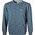Sweatshirt, Bio Baumwolle, dunkelblau meliert - dunkelblau