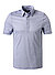 Polo-Shirt, Baumwoll-Piqué, hellblau meliert - hellblau