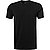 T-Shirt, Slim Fit, Baumwolle, schwarz - schwarz