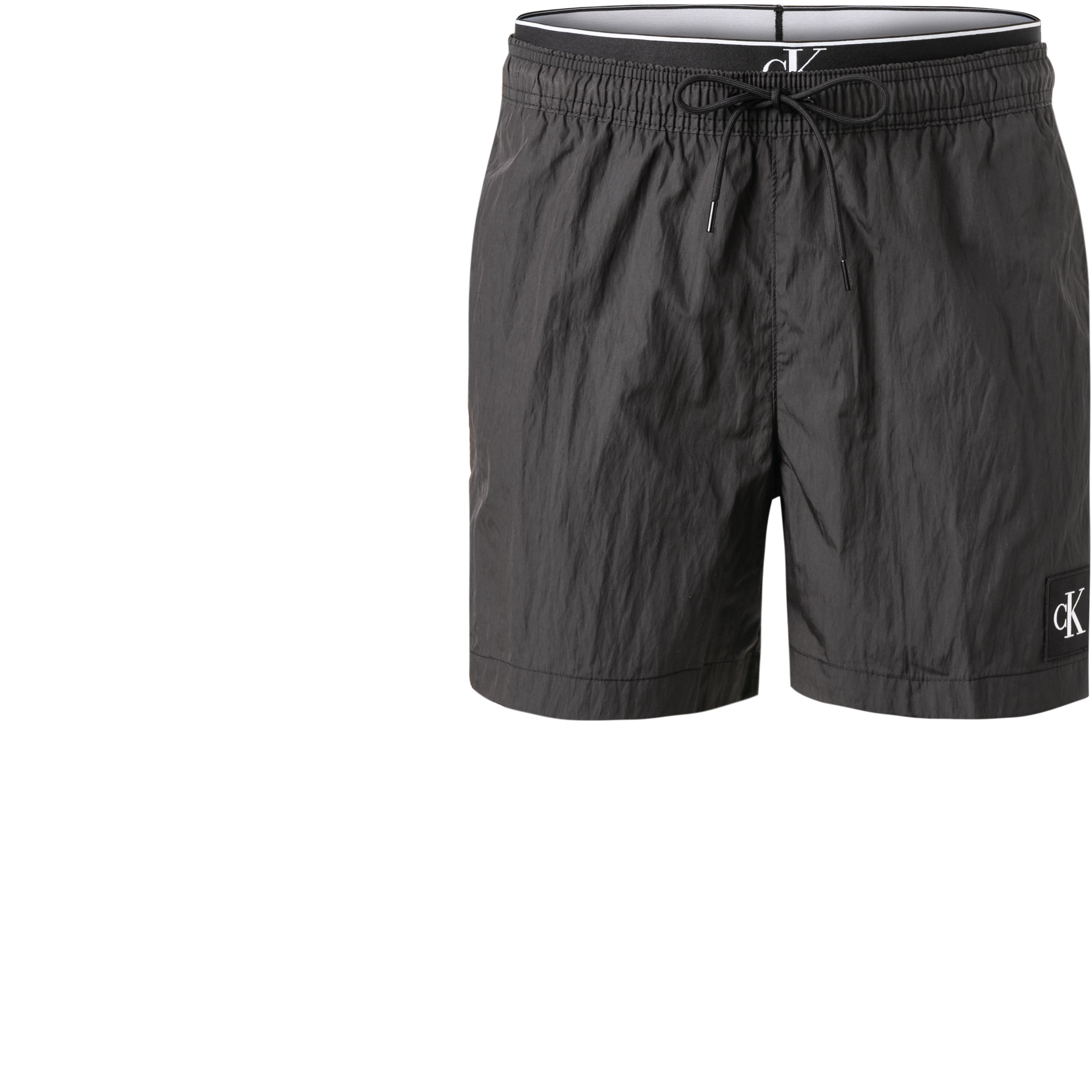 Calvin Klein Herren Badeshorts schwarz Mikrofaser unifarben