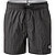 Badeshorts, Mikrofaser, schwarz - schwarz