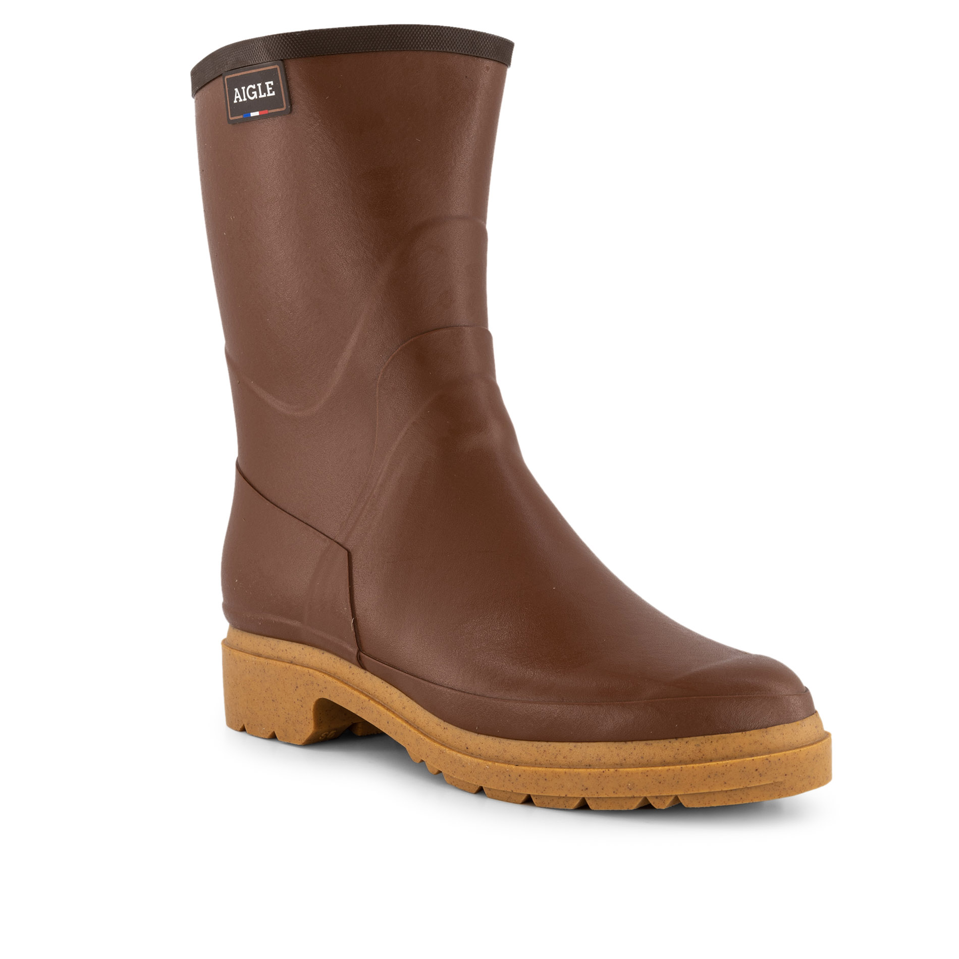 Aigle Herren Gummistiefel braun Gummi