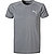 T-Shirt, Slim Fit, Baumwolle, grau - grau