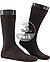 Socken, Baumwolle, dunkelbraun meliert - dunkelbraun