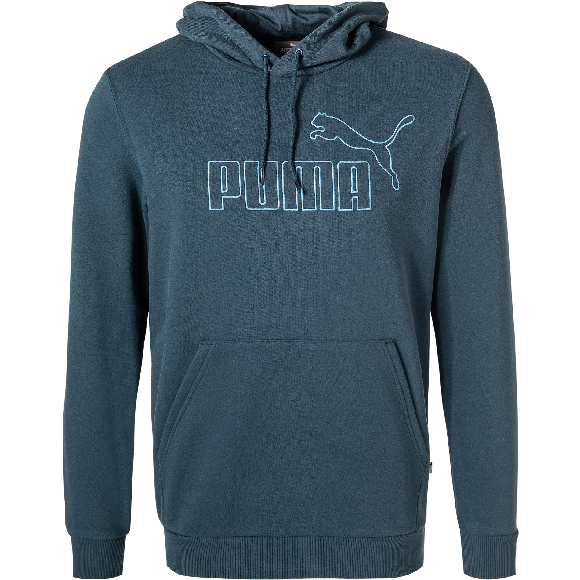 PUMA Herren Hoodie blau Baumwolle & Mix unifarben