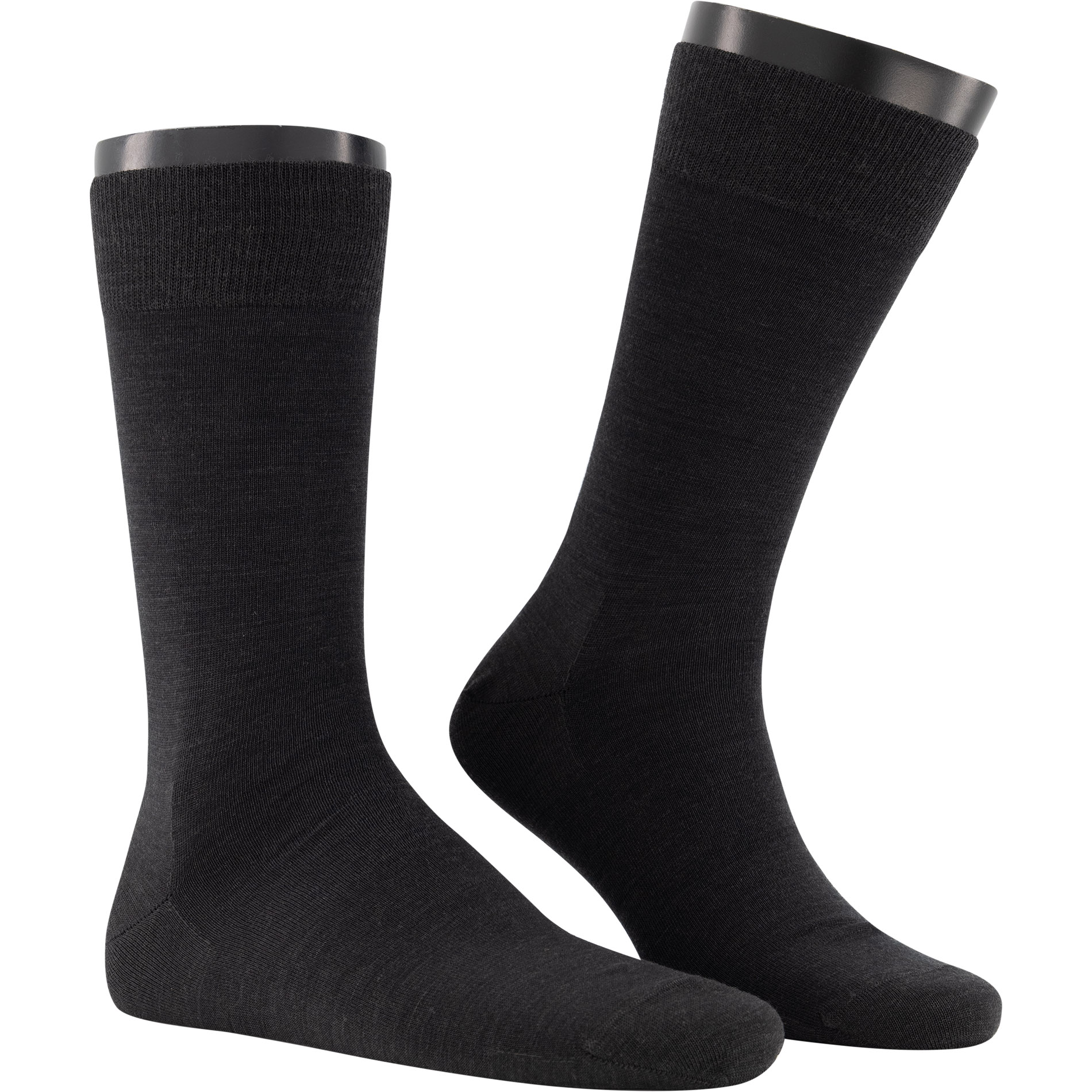KUNERT Men Herren Socken grau Merinowolle meliert