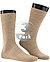Socken, Merinowolle, beige meliert - beige