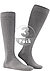 Kniestrümpfe, Baumwolle, silbergrau meliert - silbergrau