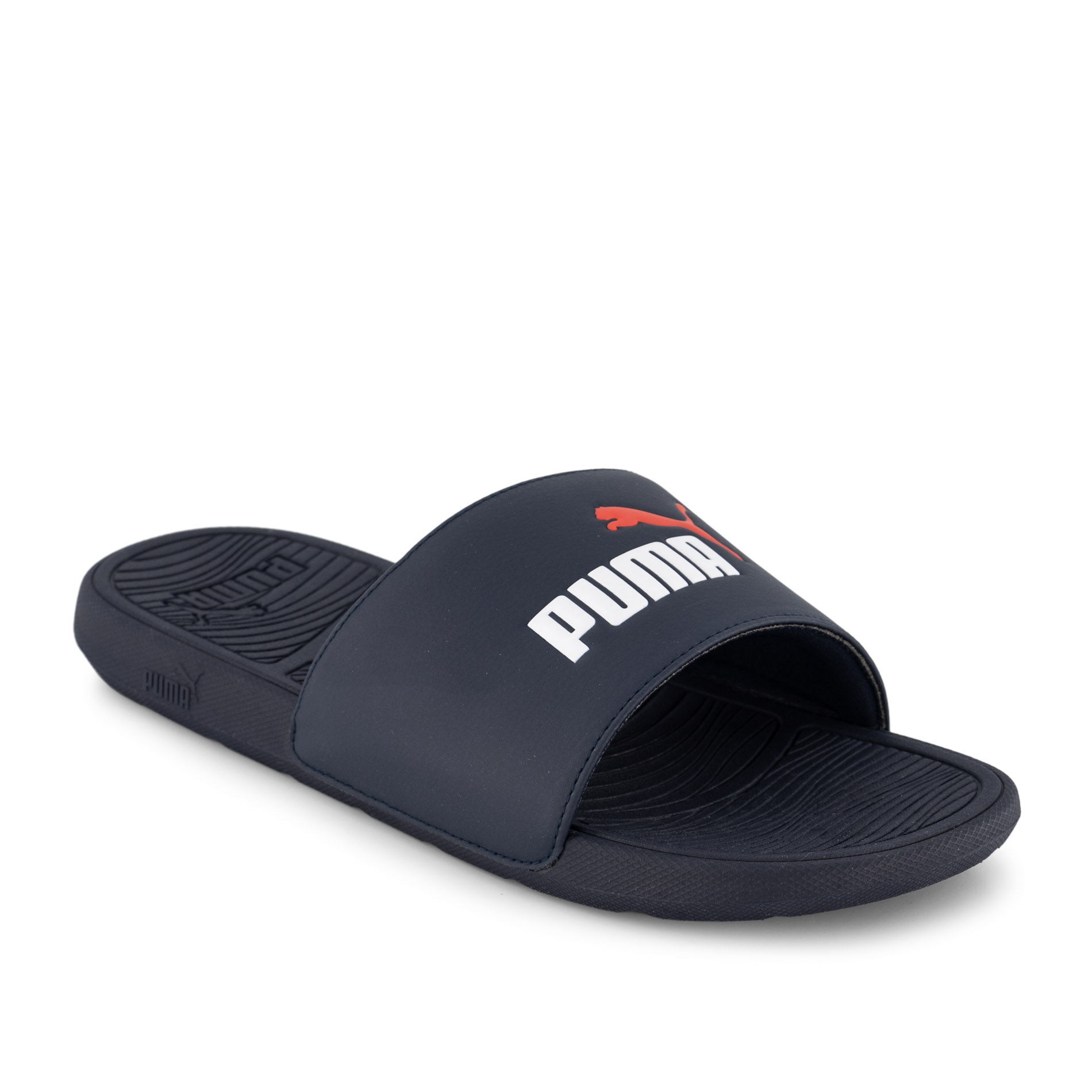 Puma Herren Pantoletten Blau Gummi