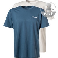 Wrangler T-Shirt 2er Pack captains blue W7BZFQ84Z