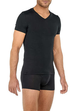 Stylingtipps Beschreibungsbild von HOM T-Shirt V-Neck Tencel Soft 402466/0004