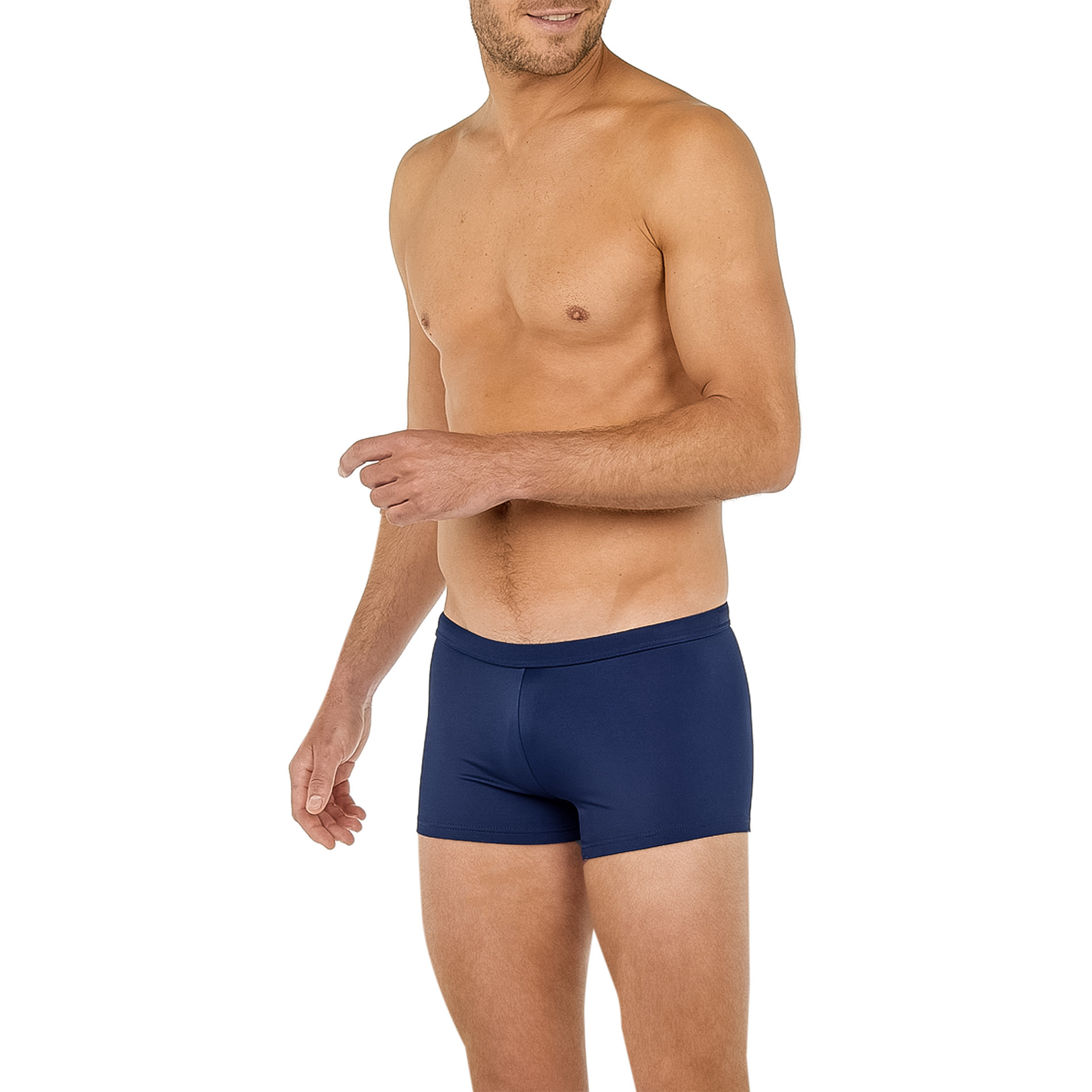 HOM Herren Shorts blau Elasthane unifarben