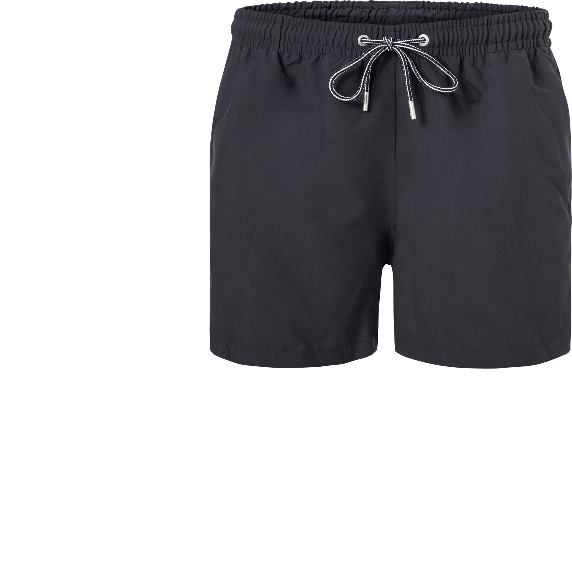HOM Herren Badeshorts schwarz Mikrofaser unifarben
