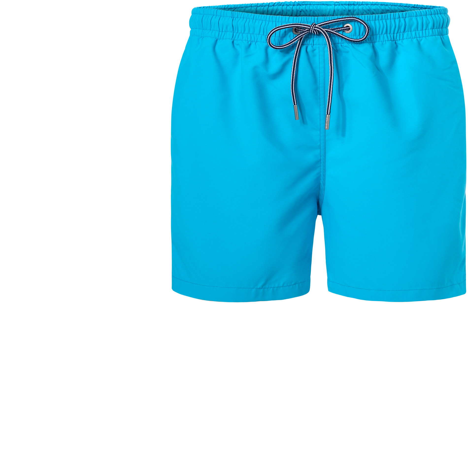 HOM Herren Badeshorts blau Mikrofaser unifarben