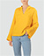 Tunikabluse im Material-Mix - gelb
