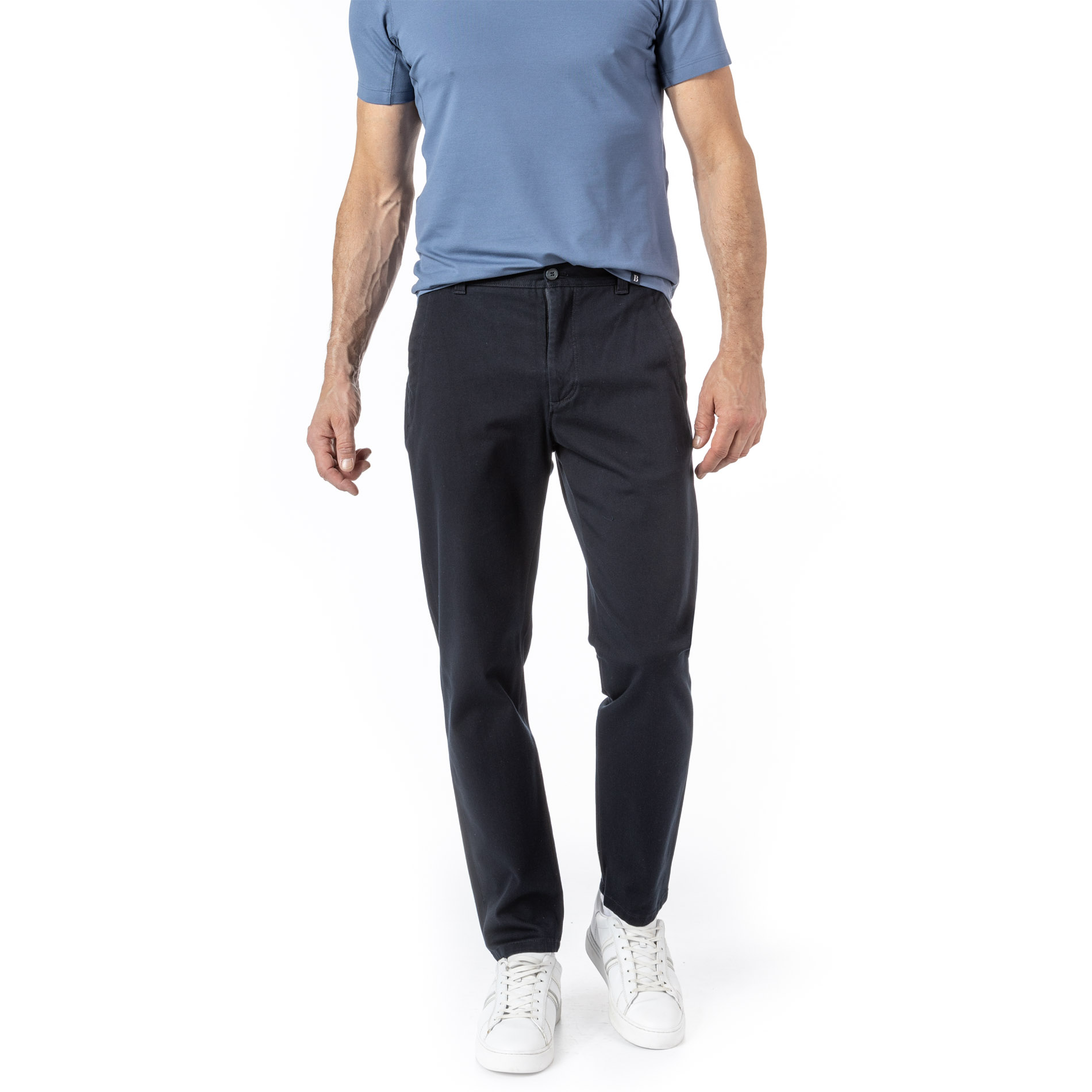 HILTL Herren Hose blau Baumwolle