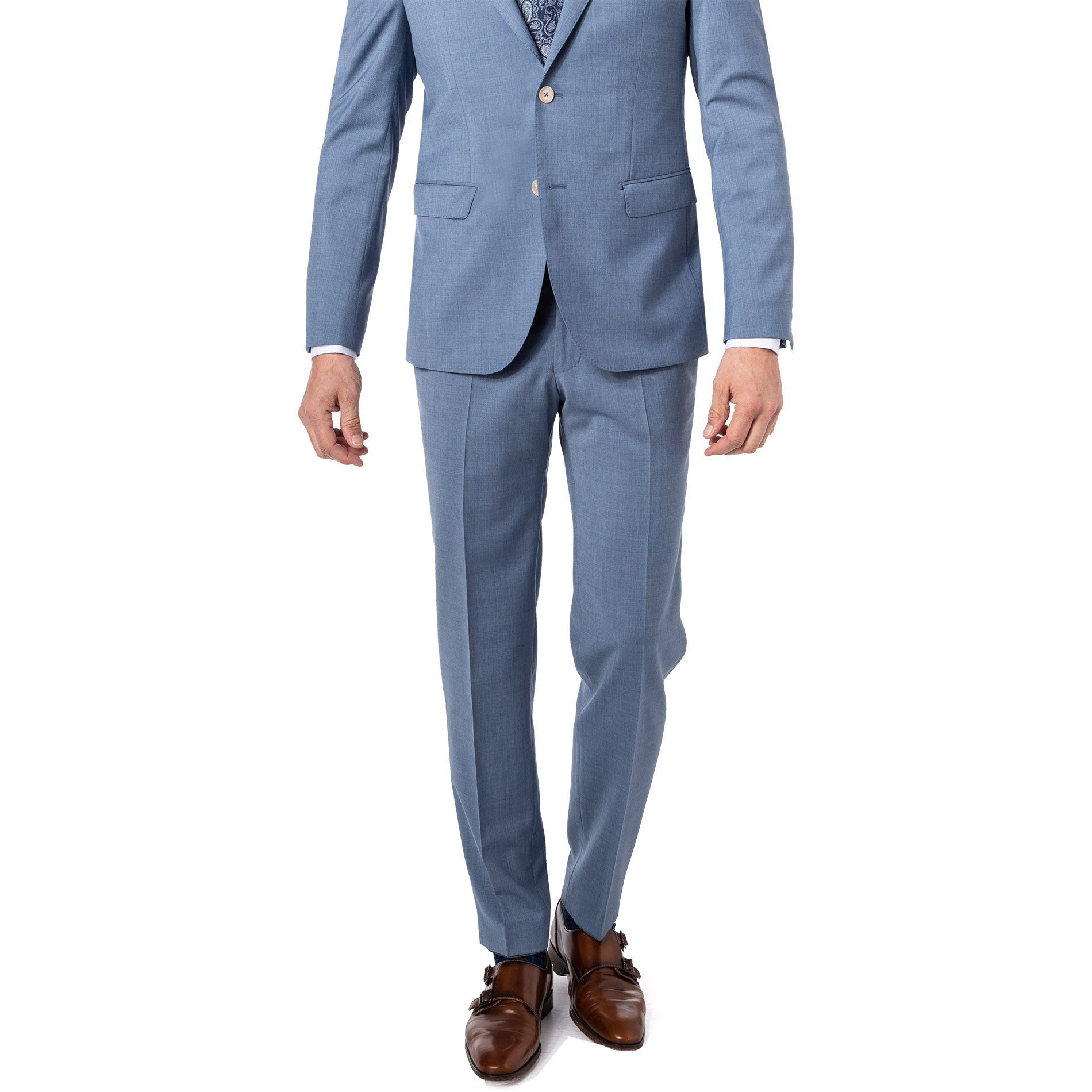 BALDESSARINI Herren Hose blau Slim Fit