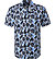 Kurzarmhemd, Baumwolle, hellblau-navy floral - hellblau-navy
