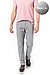 Hose, Baumwolle, grau - grau