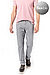 Hose, Baumwolle, grau - grau