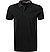 Polo-Shirt, Bio Baumwoll-Piqué, schwarz - schwarz