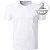T-Shirts, Bio Baumwoll-Stretch, weiß - weiß