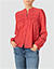 Bluse im Baumwoll-Viskose Mix - rot