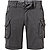 Cargoshorts, Slim Fit, Baumwolle, dunkelgrau - dunkelgrau