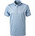 Polo-Shirt, Baumwoll-Jersey, hellblau - hellblau