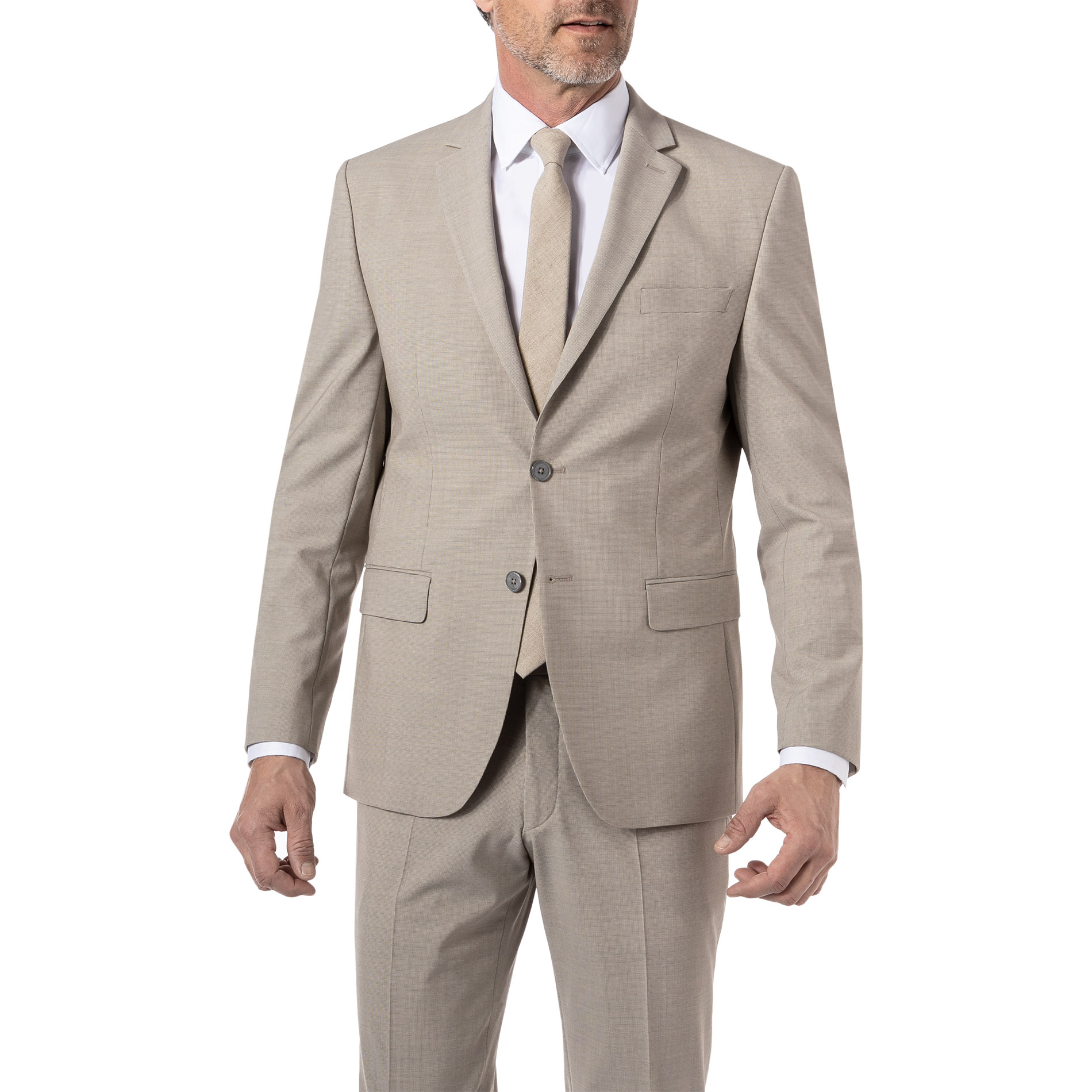 HECHTER PARIS Herren Sakko beige meliert