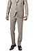Hose, Modern Fit, Schurwoll-Stretch, sand meliert - sand