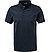 Polo-Shirt, Baumwoll-Jersey, dunkelblau gestreift - nachtblau