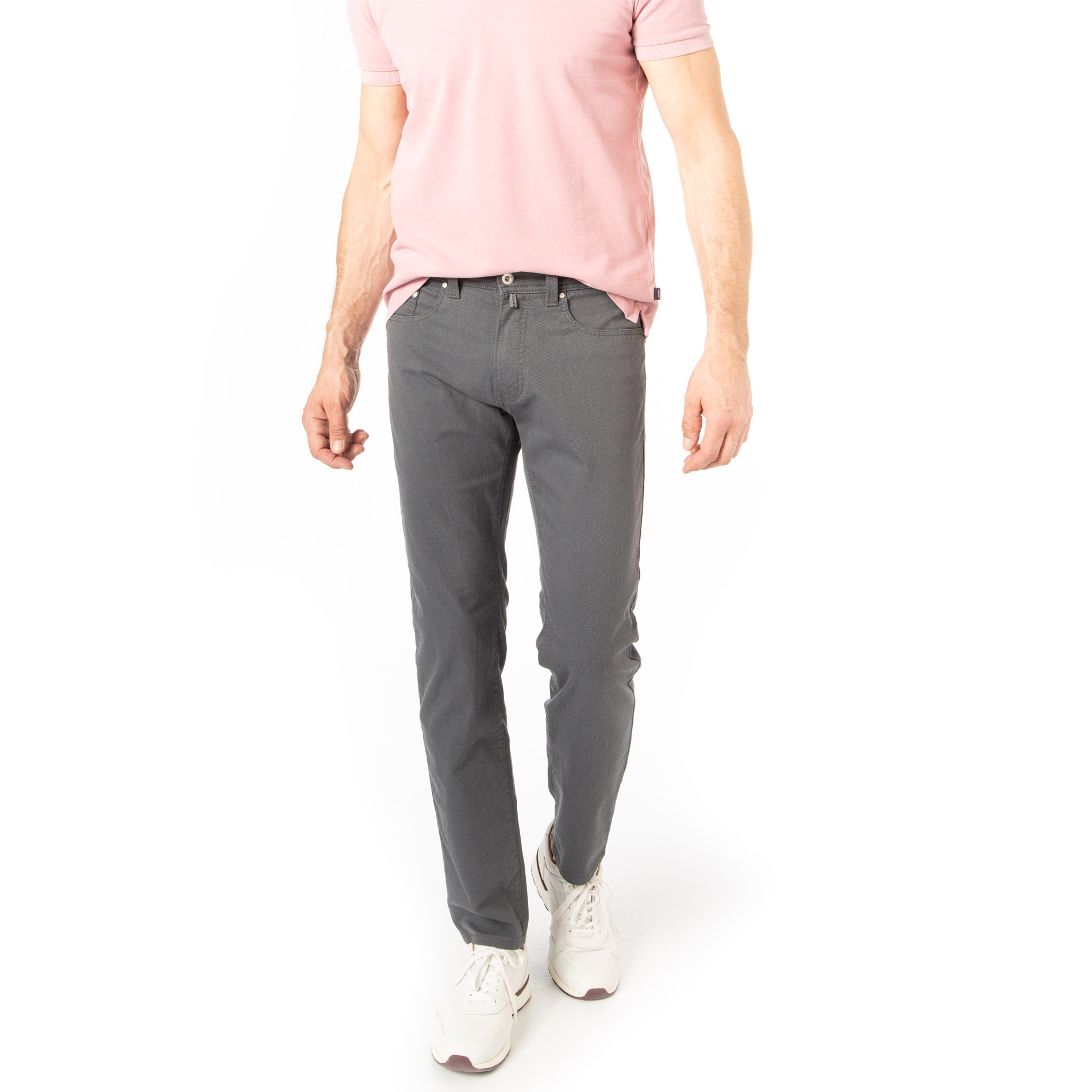 Pierre Cardin Herren Hose grau Baumwoll-Stretch