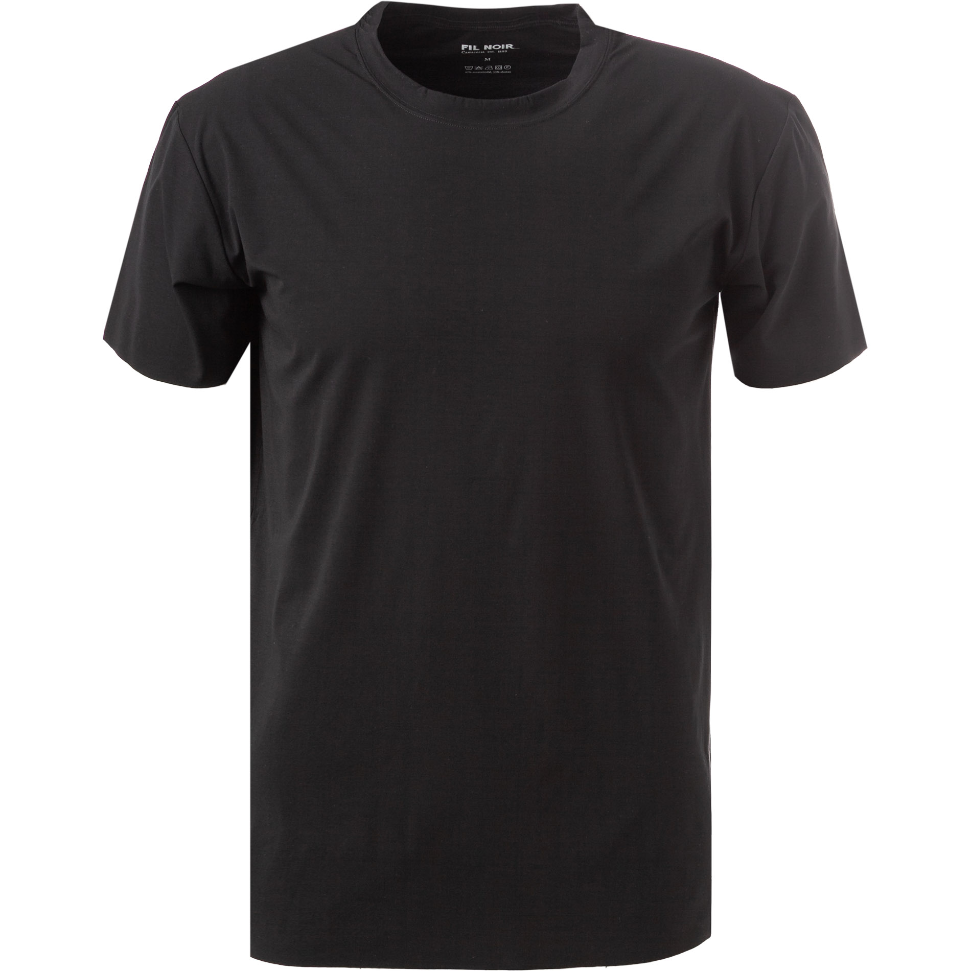 FIL NOIR Herren T-Shirt schwarz Mikrofaser