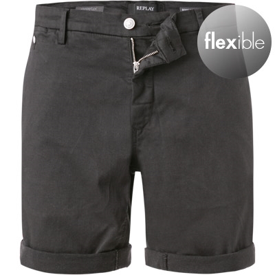 Shorts Regular Fit Baumwolle HYPERFLEX schwarz